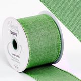 Eleganza Wired Edge Burlap 63mm x 10m Eucalyptus No.93 - Ribbons